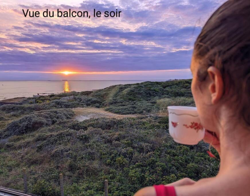Duplex Au Calme Avec Vue Sur Les Dunes Et La Mer Ambleteuse Bagian luar foto
